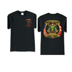 "Members only" Black Tee Shirt with Flag MO-005